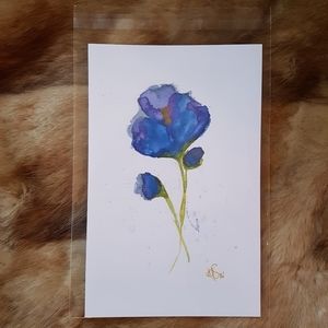 New watercolor floral art print